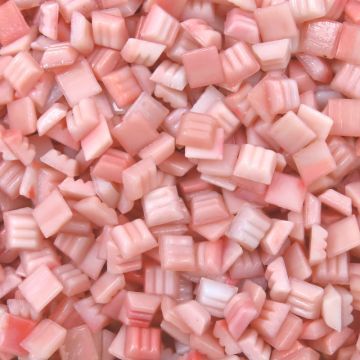 Glass tile, 10mm: Mini Aventurine Coral Marble
