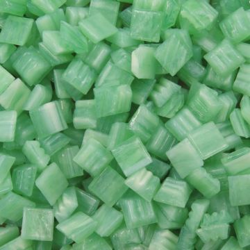 Glass tile, 10mm: Mini Aventurine Eau de Nil
