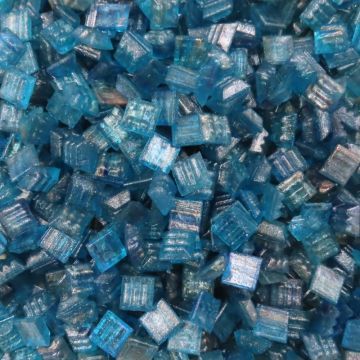 Glass tile, 10mm: Mini Aventurine Reef Jewel Glass tile, 10mm: Mini Aventurine Reef Jewel