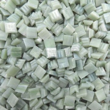 Glass tile, 10mm: Mini Aventurine Ashen Glass tile, 10mm: Mini Aventurine Ashen