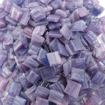 Glass tile, Goldlink 10mm: Mini Amethyst Mist Glass tile, Goldlink 10mm: Mini Amethyst Mist