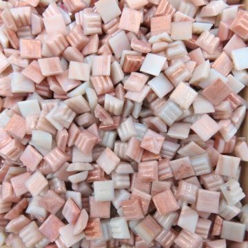 Glass tile, 10mm: Mini Aventurine Golden Light Glass tile, 10mm: Mini Aventurine Golden Light