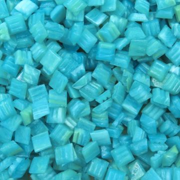 Glass tile, 10mm: Mini Aventurine Sprite Glass tile, 10mm: Mini Aventurine Sprite