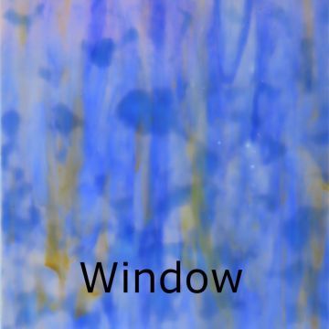 Stained Glass Sheet: Sky blue amber mottle