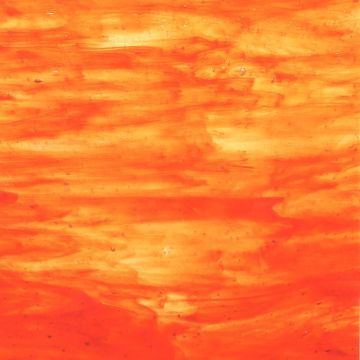 Stained Glass Sheet: Wispy Orange Stained Glass Sheet: Wispy Orange