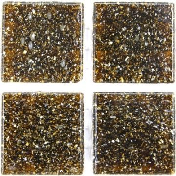 Glass tile, 20mm: Earth Brown Glass tile, 20mm: Earth Brown