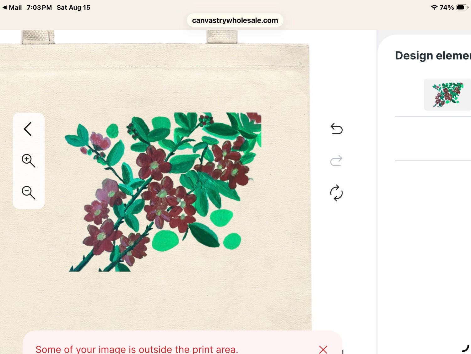 Tote Bag - Japonica Flowers
