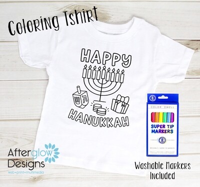 Hanukkah Coloring Tshirt