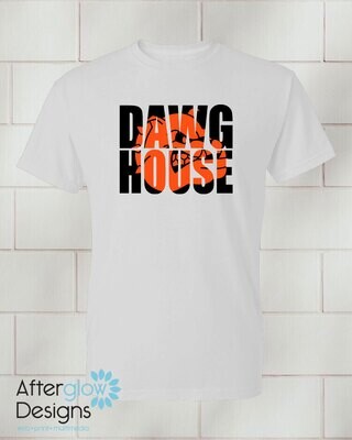 Bulldogs Dawg House Logo on 50/50 Tshirt