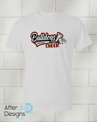 Bulldogs Cheer Logo on 50/50 Tshirt