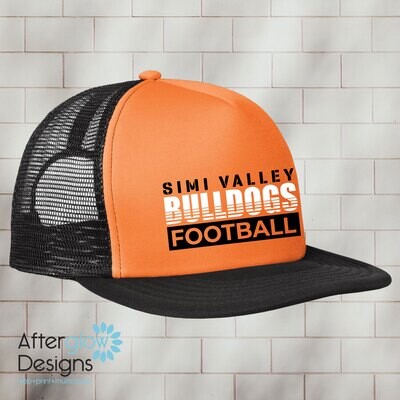 Bulldogs Fade Logo on Orange and Black Foam Trucker Hat