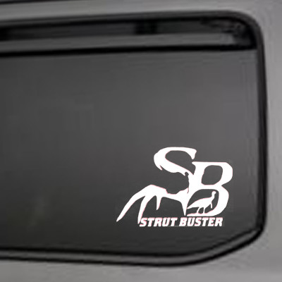 Strutbuster Decal - White
