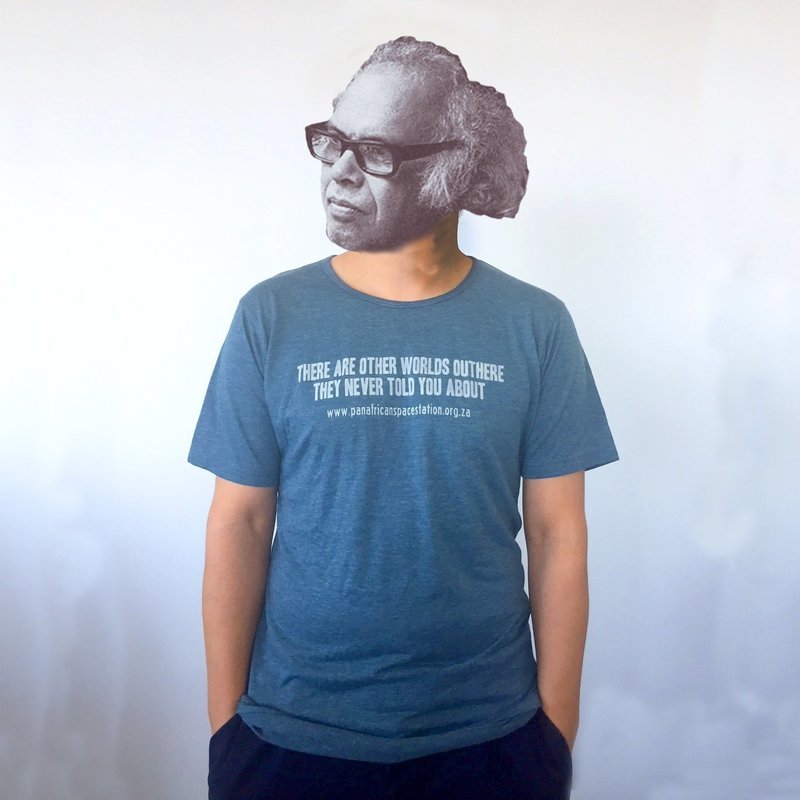 Pan African Space Station T-Shirt (Petrol Blue)