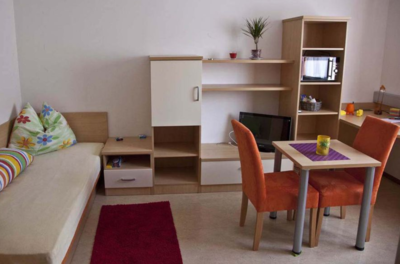 Furnished two-room apartment in Klagenfurt (with ensuite bathroom, and kitchen)