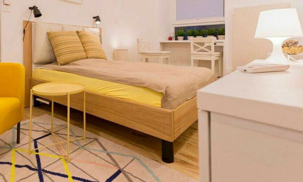 Single room apartment in Linz with en-suite kitchenette &amp; bathroom in brand new student residence