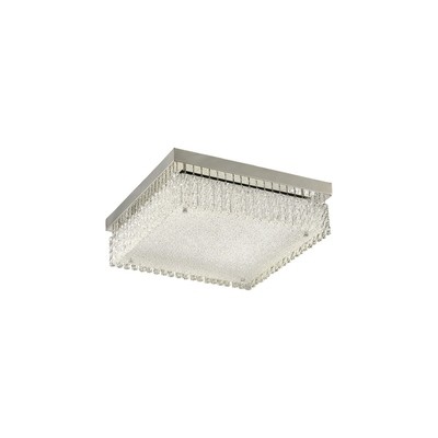 Aiden Large Square Ceiling 21W 1800lm LED 4200K Polished Chrome/Crystal