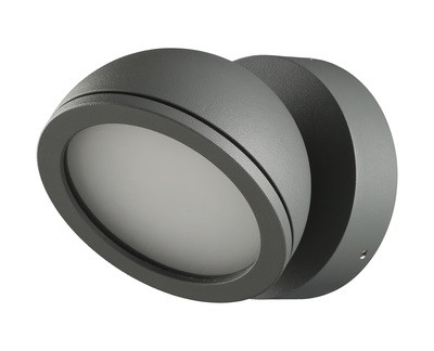 Everest Wall Lamp for GX53 LED lightsource, IP54, Anthracite