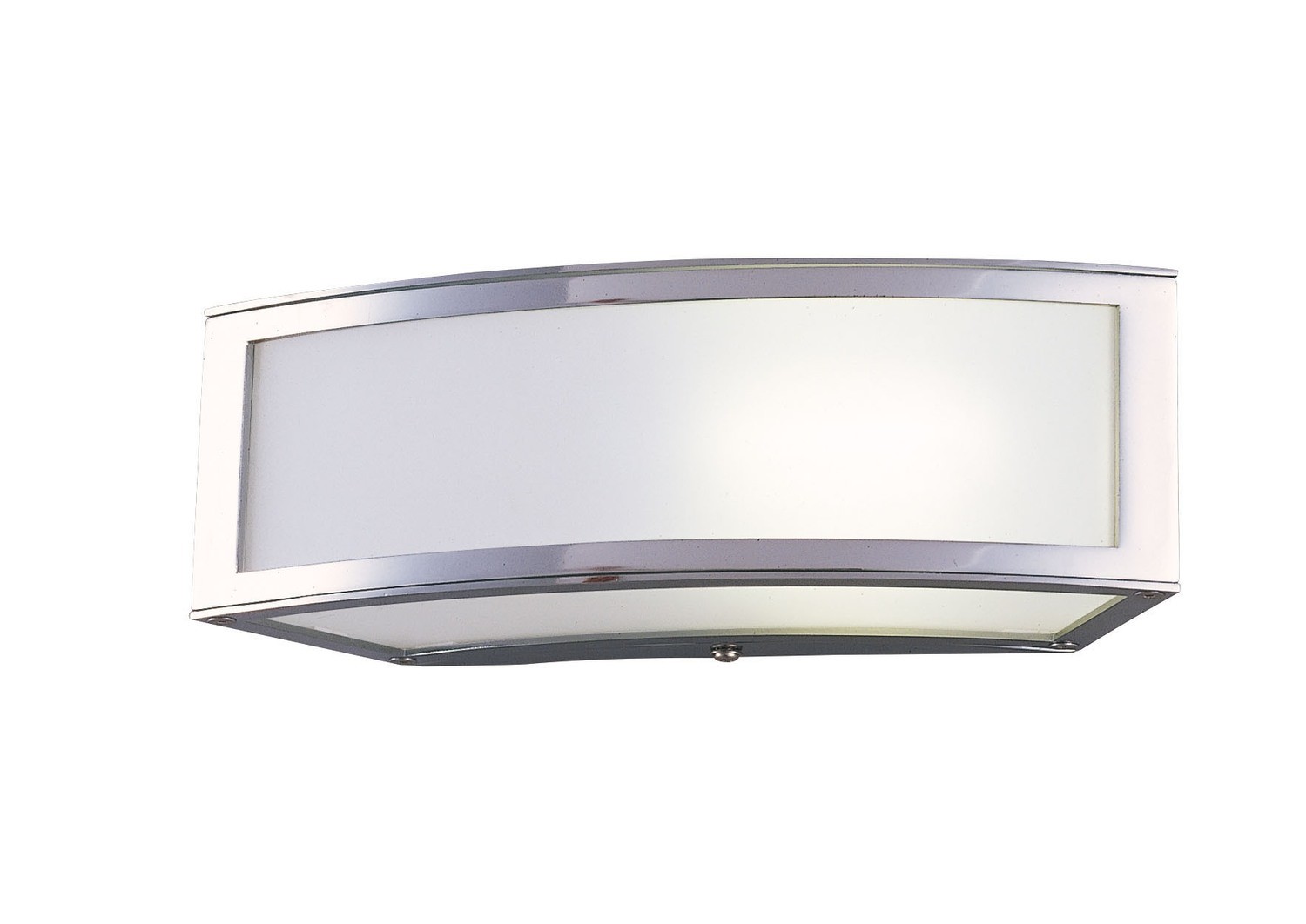 Duna GU10 Wall Lamp 1 Light L1/SGU10, Polished Chrome/White Acrylic
