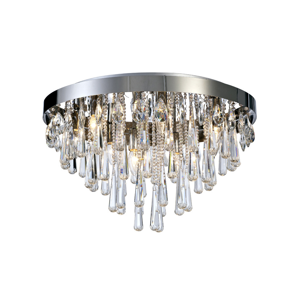 Sophia Ceiling 8 Light E14 Polished Chrome/Crystal