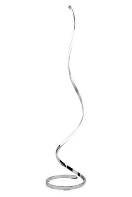 Nur Floor Lamp 22W LED 3000K, 1800lm, Dimmable, Silver/Frosted Acrylic/Polished Chrome, 3yrs Warranty