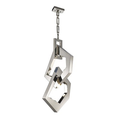 Ricadi Pendant 8 Light GU10 Stainless Steel (ITEM REQUIRES ASSEMBLY)