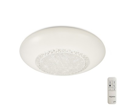 Opera Flush Fitting 41cm Round, 24W LED, 3000-6500K Tuneable White, 1680lm, White, Remote Control, 3yrs Warranty