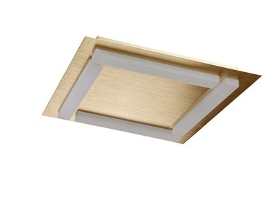 Verona Ceiling 4 Light 20W LED 3000K, 1800lm, Satin Gold/Frosted Acrylic, 3yrs Warranty