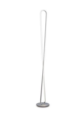 Bucle Floor Lamp 50W LED 3000K, 4300lm, Dimmable, White/Frosted Acrylic