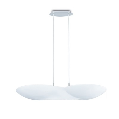 Flow Pendant 6 Light GU10, Chrome / White