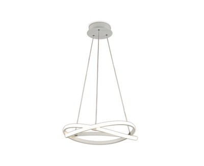 Infinity Blanco Pendant 42W LED 3400lm, Dimmable White/White Acrylic