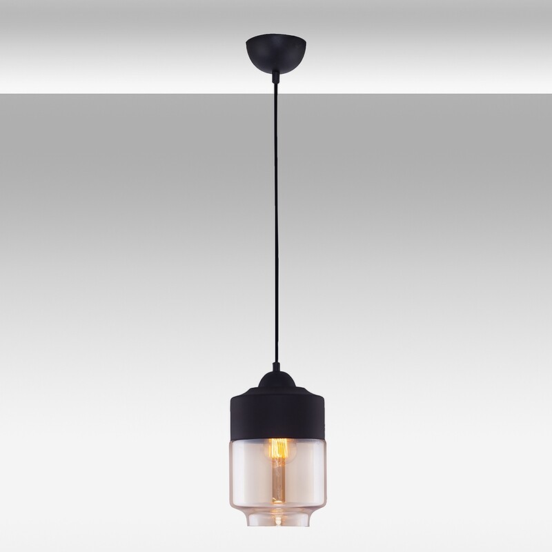 Blacky cup pendant luminaire 1xE27