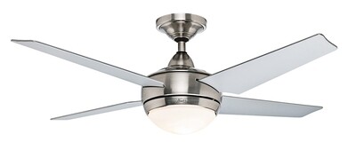 HUNTER SONIC BN ceiling fan Ø132 light integrated and remote control included