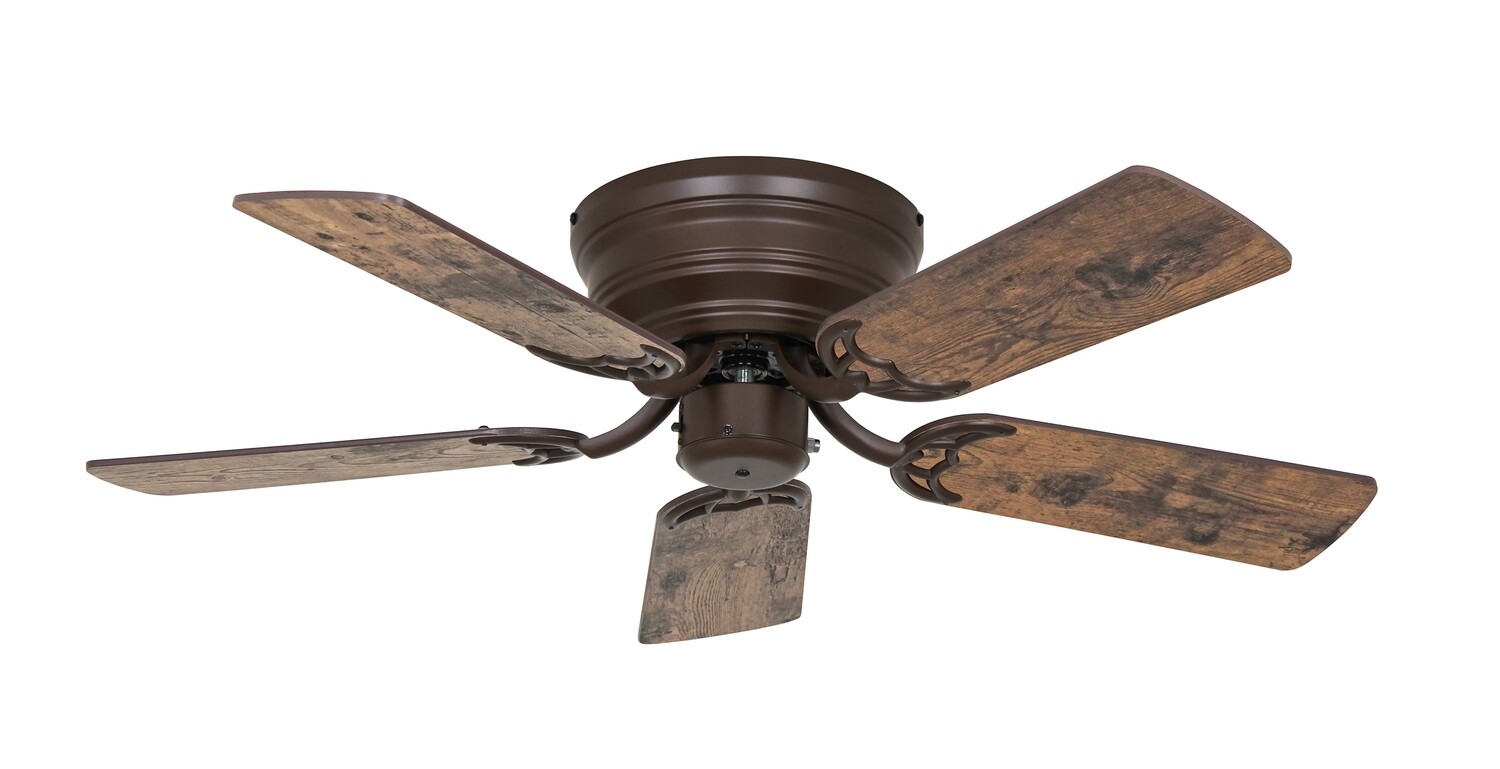 Classic Flat Ø103 Bronze/reversable Used Oak-Colonial Oak ceiling fan with Pull Chain