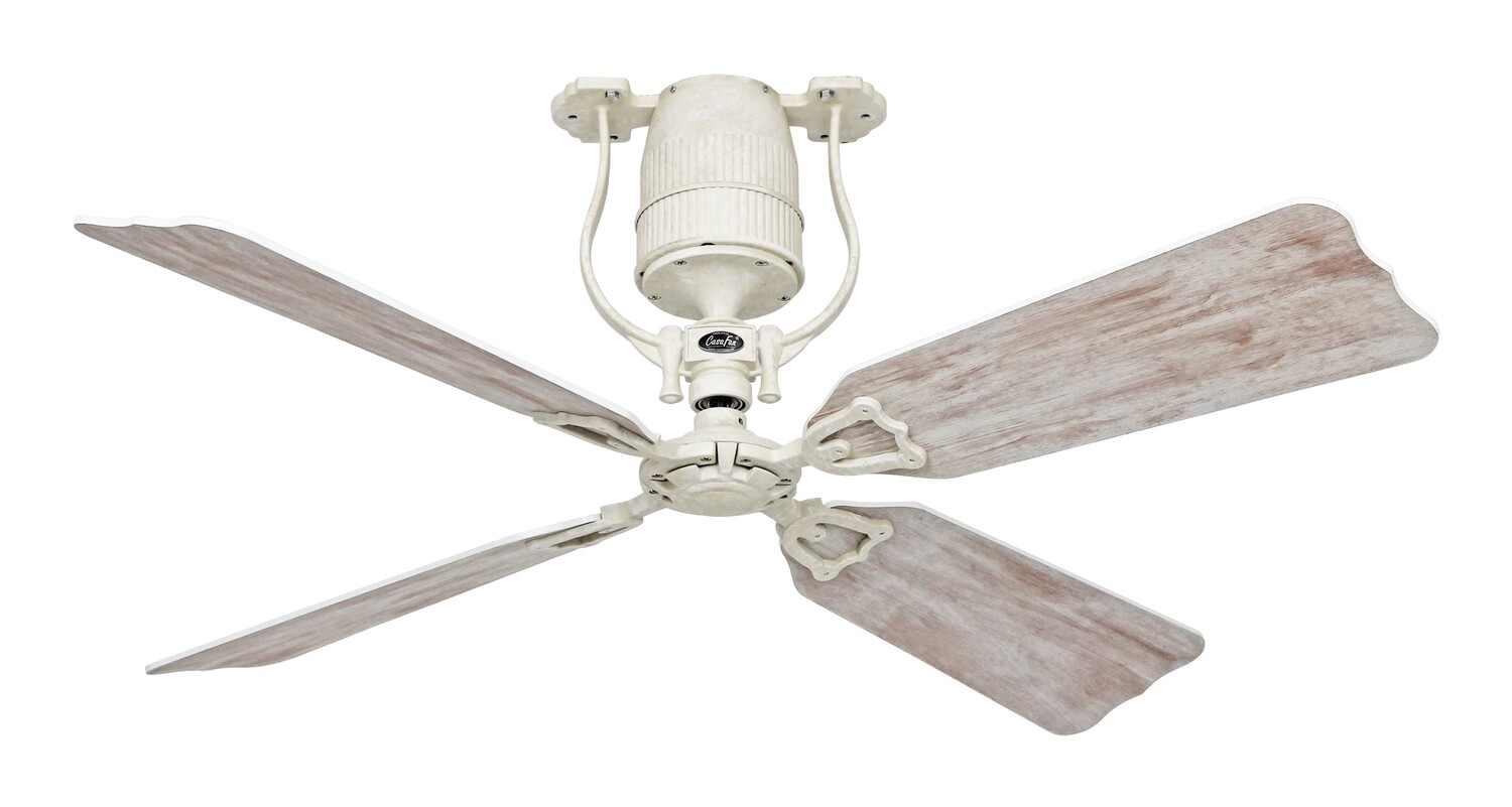 ROADHOUSE ECO shabby white ceiling fan by CASAFAN Ø132 with remote control included