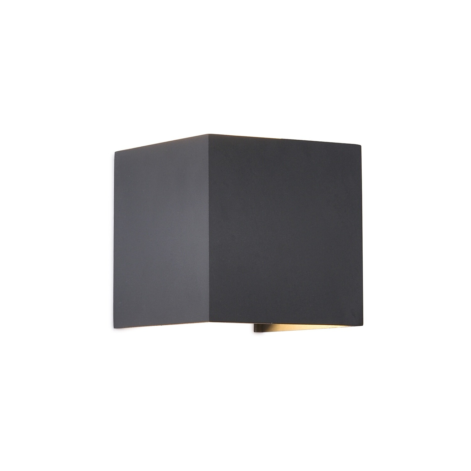 BUHO Wall Lamp cube, 10W LED 1000lm, IP65, Black