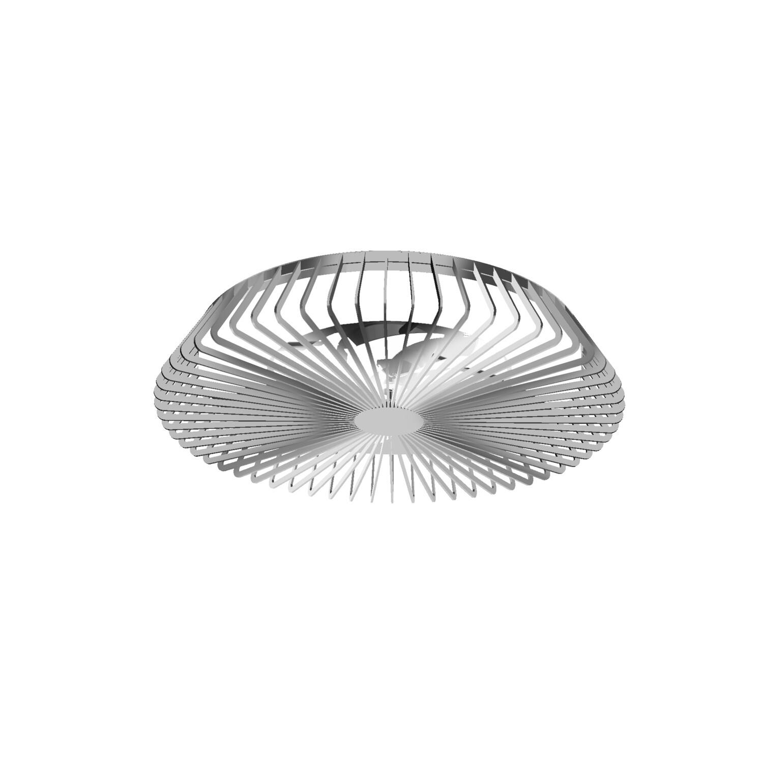 Himalaya 70W LED Dimmable Ceiling Light With Built-In 35W DC Fan, c/w Remote Control, APP & Alexa/Google Voice Control, 4900lm, Silver