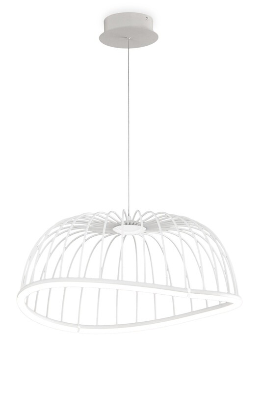 NOAH Pendant 61cm Round, 30W LED, 3000K, 2100lm, White