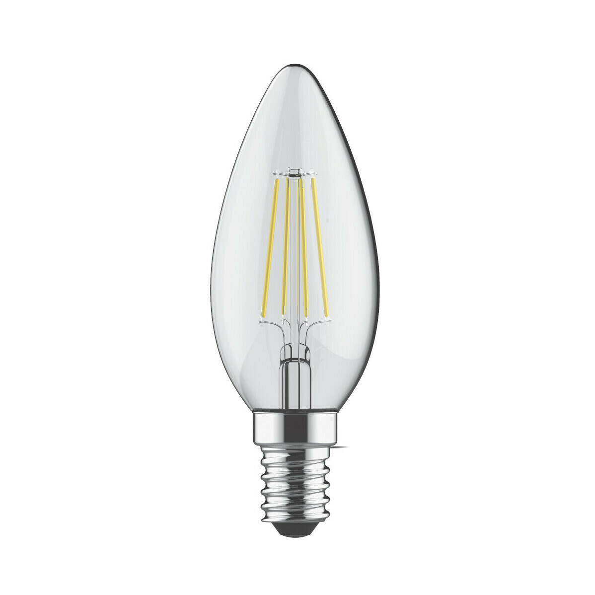 PACK OF 6 E14-LED filament-C35 4 Watt 4000K (natural white ) 470lm clear