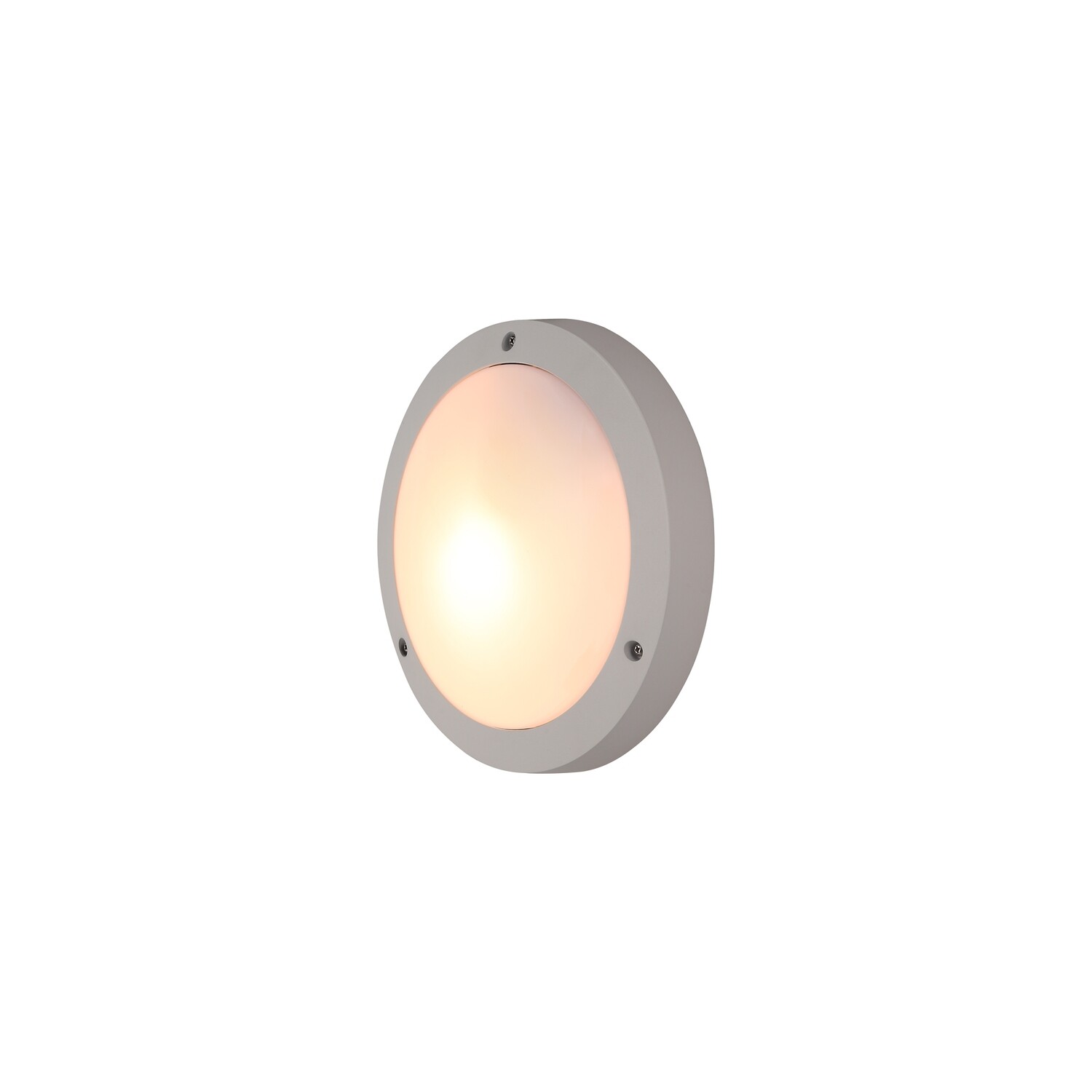 Daru Plain Outdoor Bulkhead Ceiling/Wall Lamp, 1 x E27, Sand White, IP54