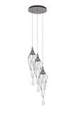 Lindeza Pendant Round, 3 x GU10, Polished Chrome