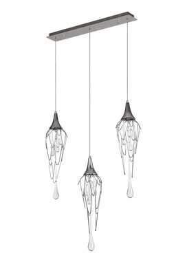 Lindeza Linear Pendant Bar, 3 x GU10, Polished Chrome