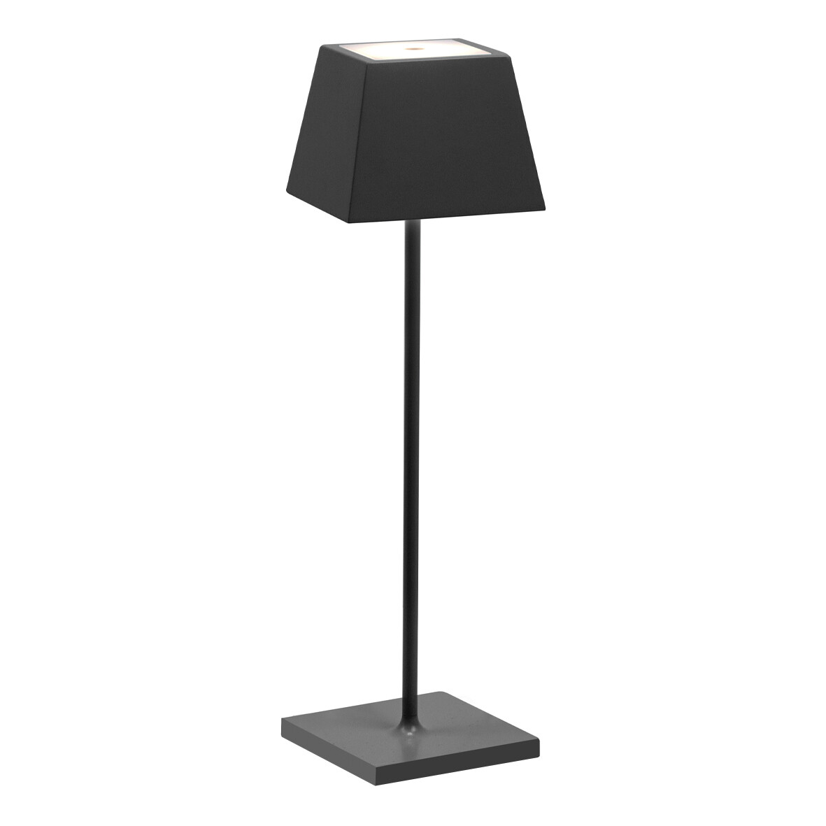 SIESTA LED table lamp grey (2700K), portable and rechargeable