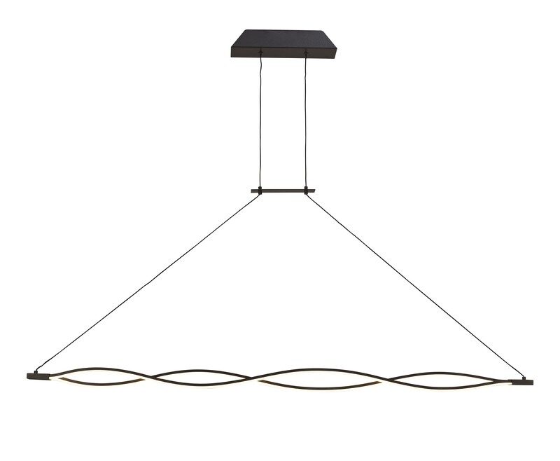 ZOPF XL Linear Pendant 42W LED 2800K 3400lm Brown Oxide