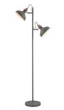 Lumina Floor Lamp, 2 x E27, Sand Grey/Copper/White