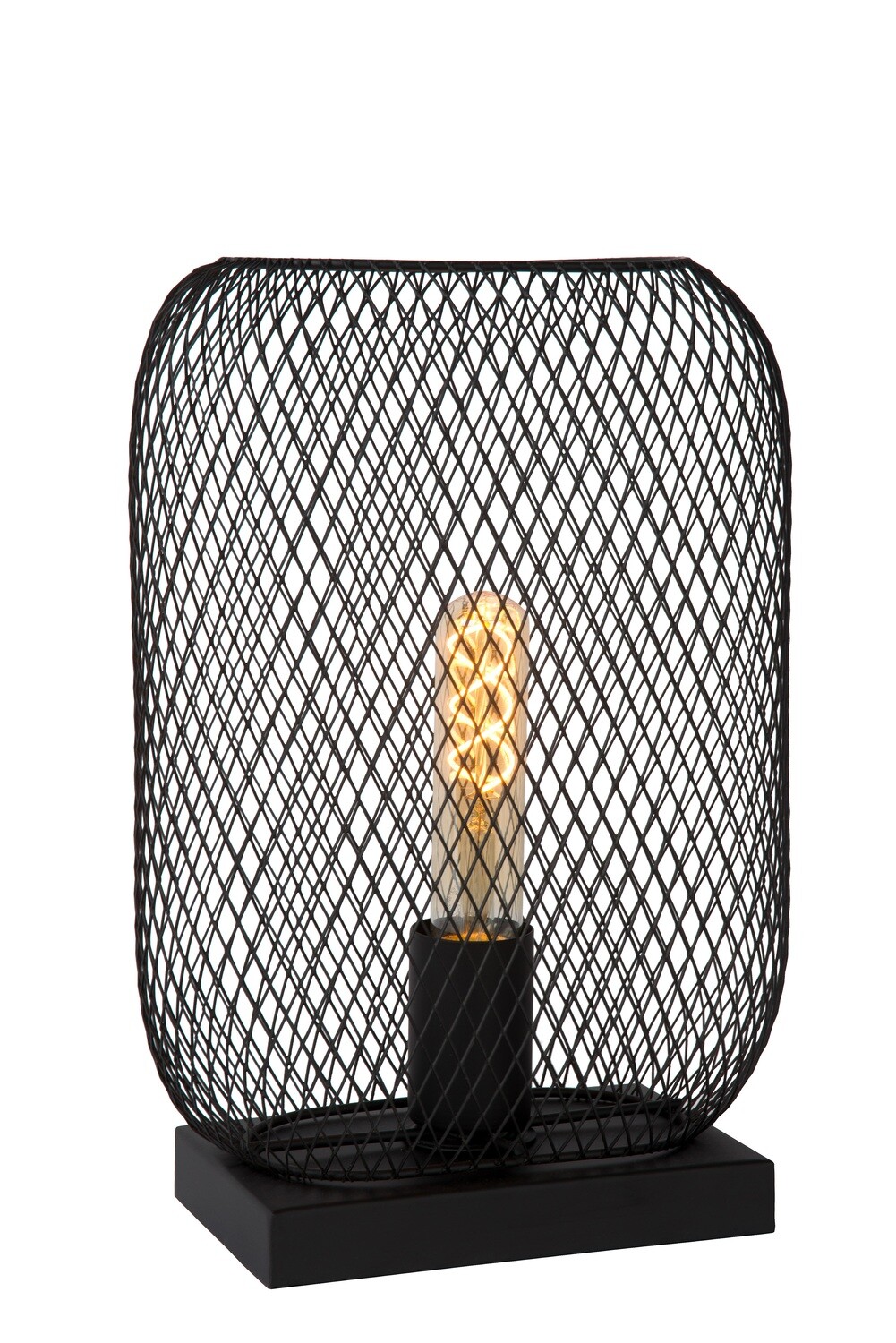 Black mesh table lamp deals