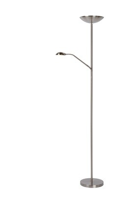 ZENITH LED Reading Lamp 20W + 4W Satin Chrome dimmable