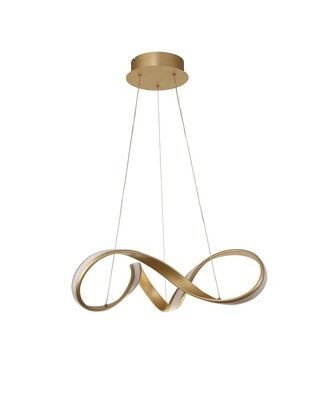 Tyler Small Pendant, 1 x 30W LED, 3000K, 1800lm, Sand Gold