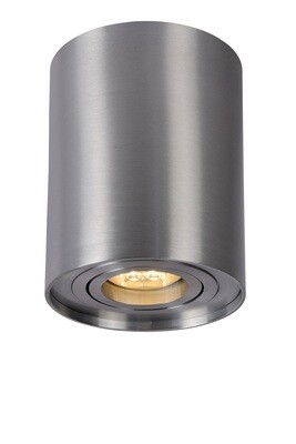 TUBE round Adjustable Ceiling spotlight Ø 9,6 cm 1xGU10 Satin Chrome