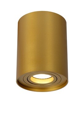 TUBE round Adjustable Ceiling spotlight Ø 9,6 cm 1xGU10 Matt Gold / Brass