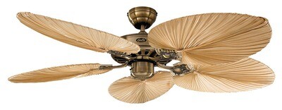 Classic Royal 132 MA palm ceiling fan by CASAFAN Ø132cm with Pull Chain